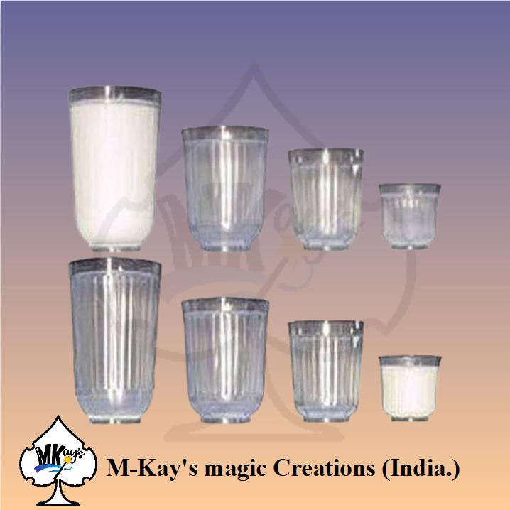 Diminishing Milk Glasses